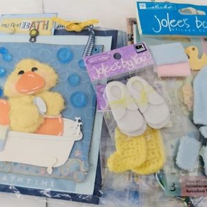 💙BABY BOY BATH TIME SCRAPBOOK lot